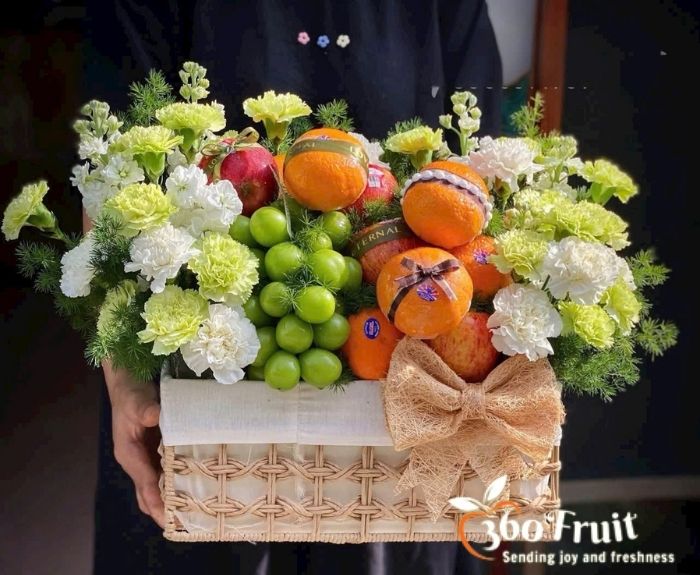 Giỏ trái cây sinh nhật - Trọn vị yêu thương