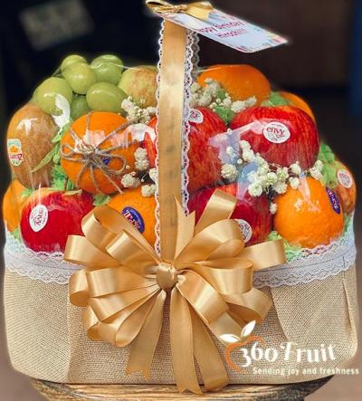 Giỏ quà trái cây - Quà tặng tất niên sang trọng và đẳng cấp