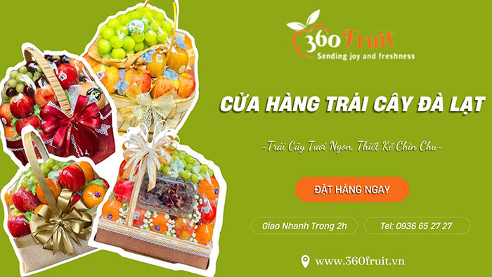 360 Fruit - Địa chỉ bán trái cây đà lạt tươi ngon, sạch, chất lượng