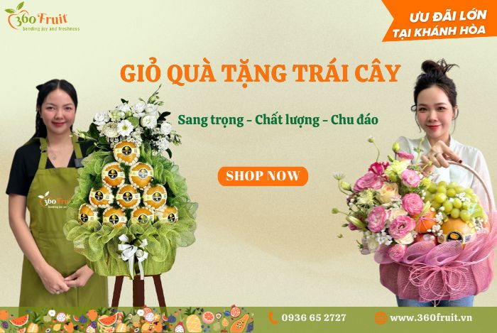 Ưu đãi lớn khi mua giỏ quà tại shop trái cây Khánh Hòa