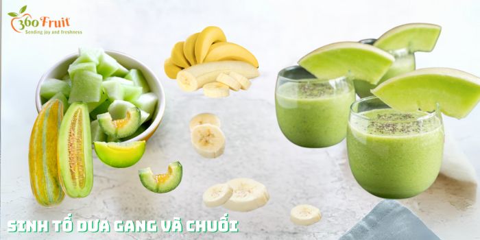Sinh tố dưa gang chuối bổ dưỡng 