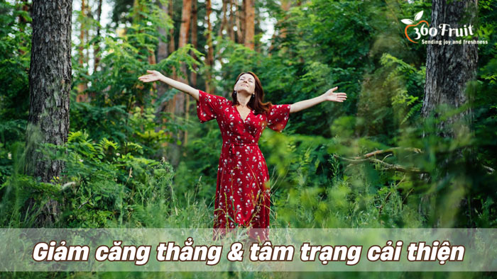 giảm căng thẳng và tâm trạng cải thiện