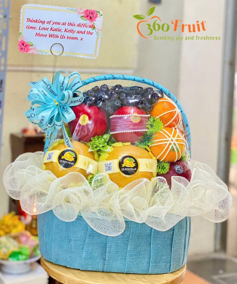 Khách hàng đánh giá tốt về giỏ trái cây nho của 360Fruit