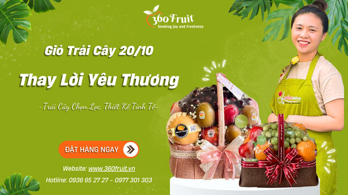 giỏ trái cây 20/10 - thay lời yêu thương