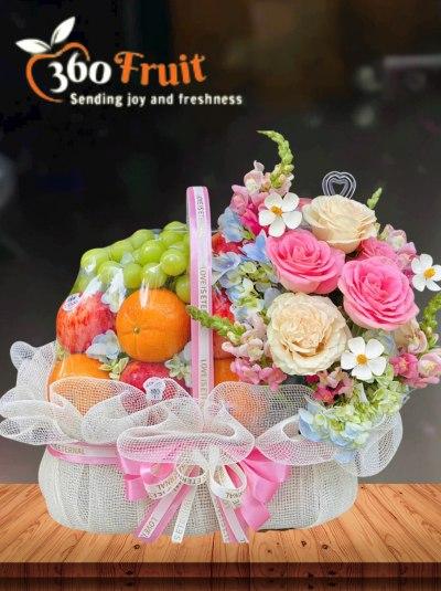 Giỏ trái cây Bình An, Hạnh Phúc, Sang trọng tặng sếp nam