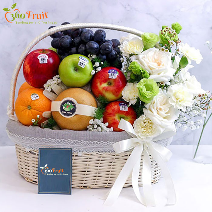 Giỏ trái cây chia buồn truyền thống