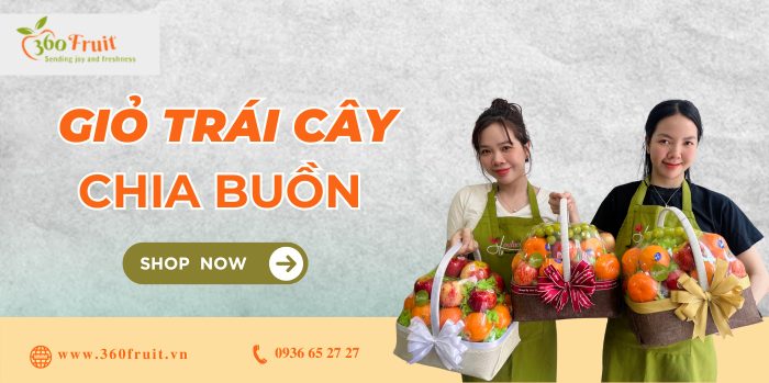 Giỏ trái cây chia buồn giỏ trái cây kính viếng tinh tế