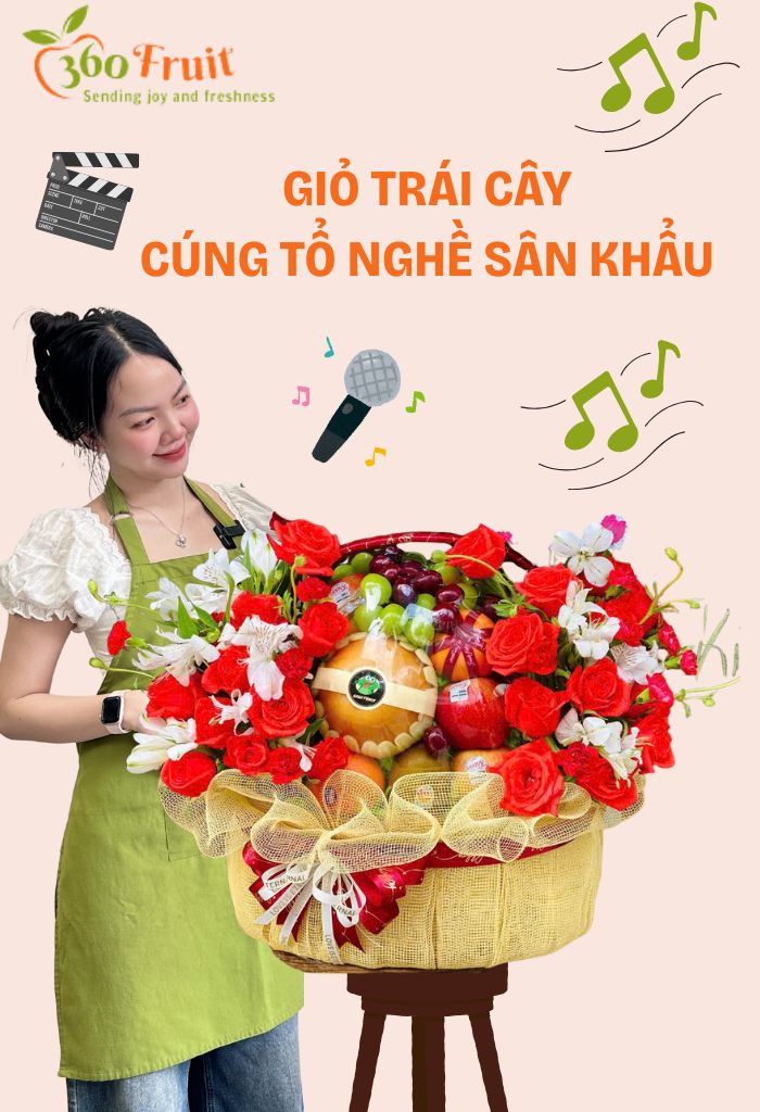 Giỏ trái cây giỗ tổ nghề sân khấu