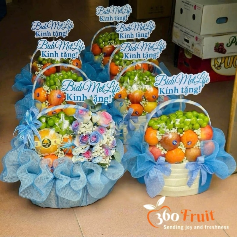 giỏ trái cây mừng ngày báo chí 21/6