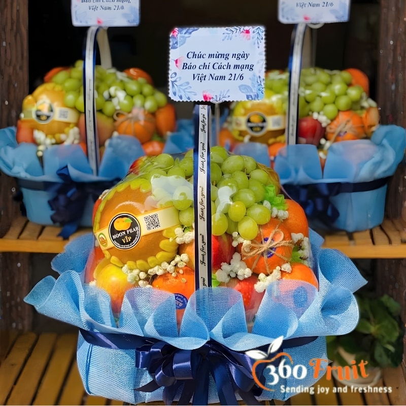 Gợi ý lời chúc cho giỏ trái cây tặng ngày báo chí
