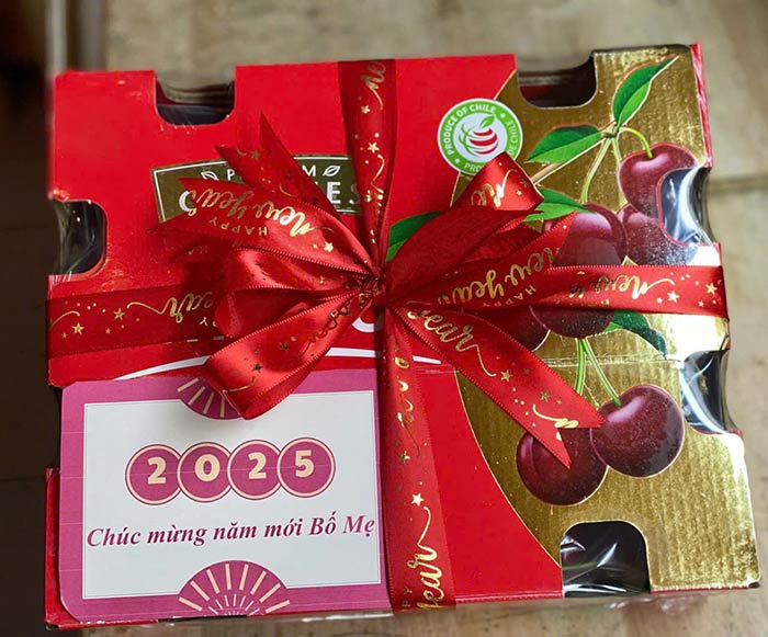 Hộp quà cherry cỡ lớn dành tặng gia đình yêu thương