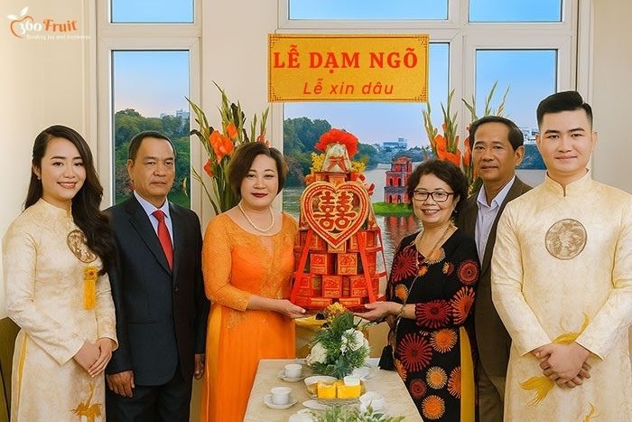 Tráp dạm ngõ xin dâu truyền thồng miền Bắc 