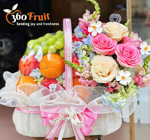 Giỏ trái cây sinh nhật - Bình an hạnh phúc