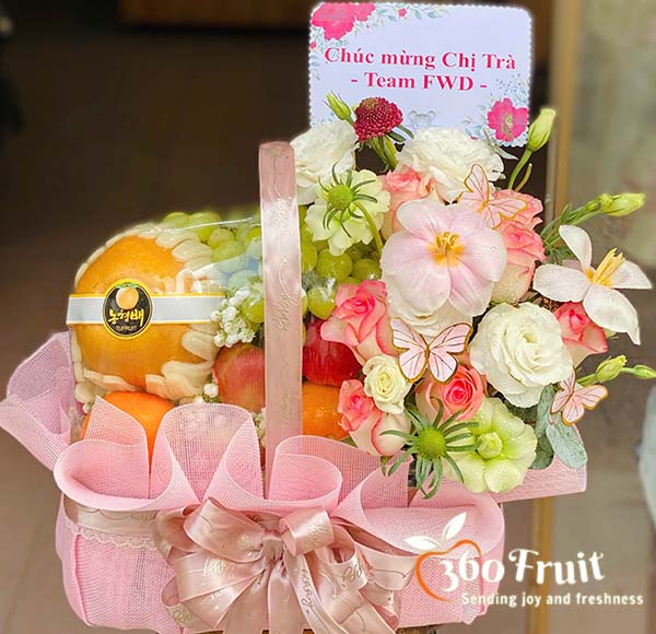 Giỏ trái cây - Hân hoan chúc mừng