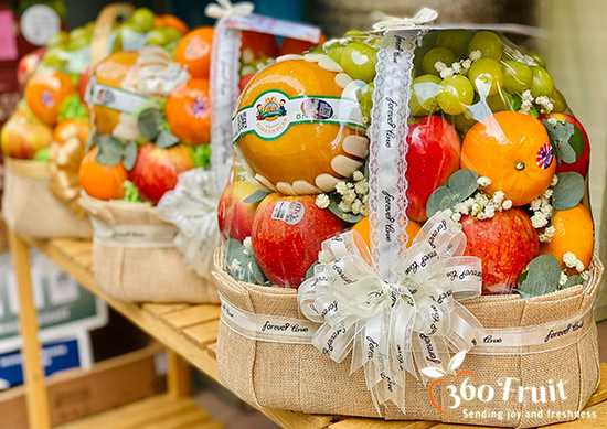 cửa hàng giỏ trái cây quà tặng đẹp tại Long Sơn, TP. Vũng Tàu