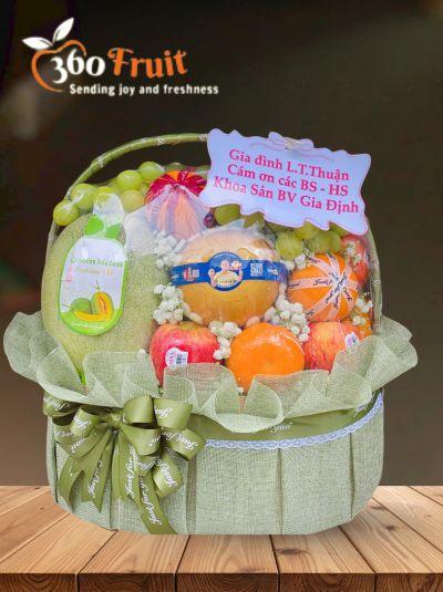 Giỏ trái cây tri ân tặng đối tác 
