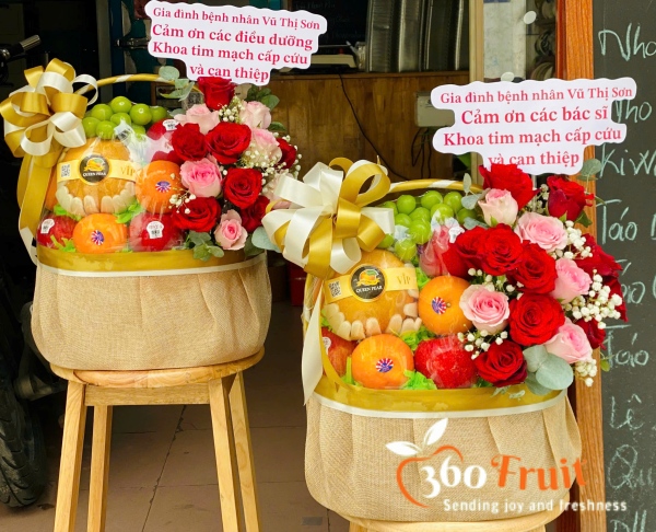 Giỏ trái cây cảm ơn - Thay lời tri ân