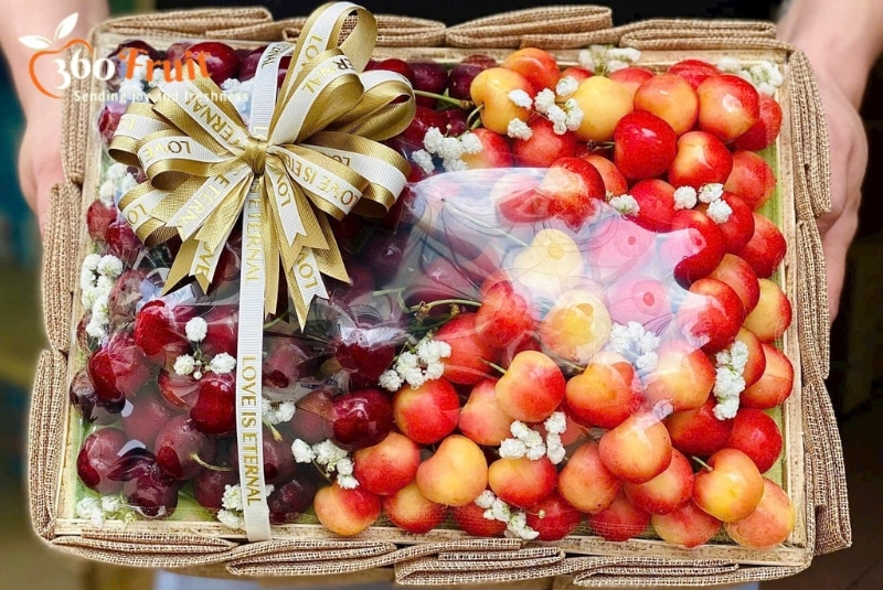Đặt giỏ quà cherry cao cấp tại 360 Fruit