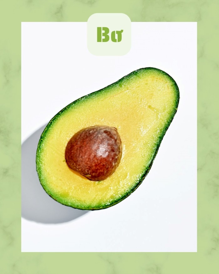 bơ là trái cây chứa nhiều vitamin e