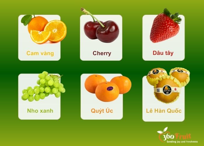 360 fruit cam kết nhập trái cây tươi ngon từ nội địa đến nhập khẩu