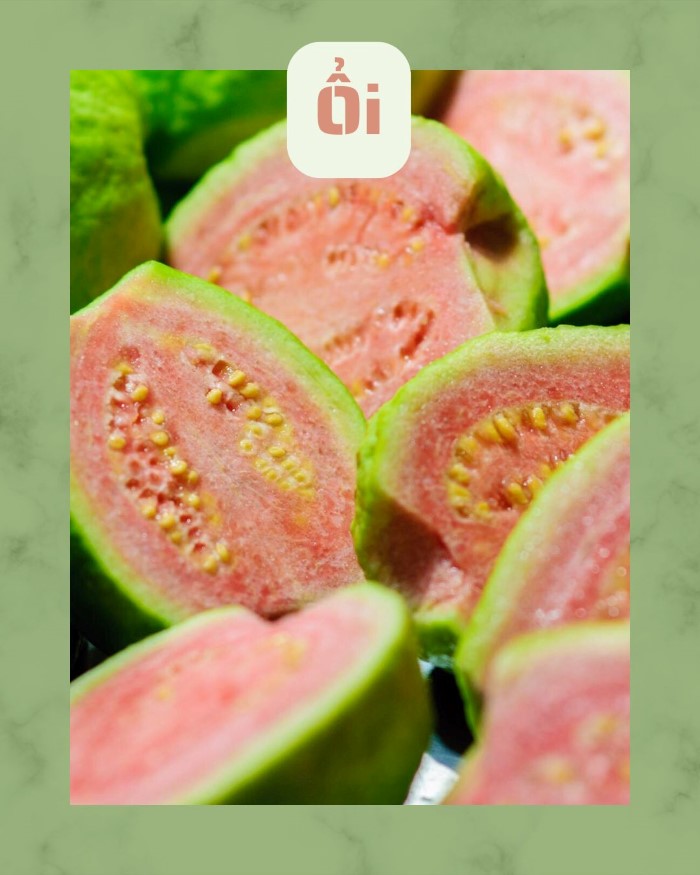 ổi là trái cây chứa nhiều vitamin E
