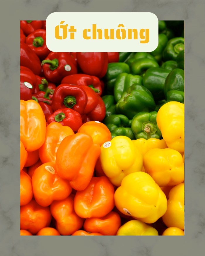 Ớt chuông vừa là trái cây chứa nhiều vitamin E, vừa là rau củ giàu dinh dưỡng