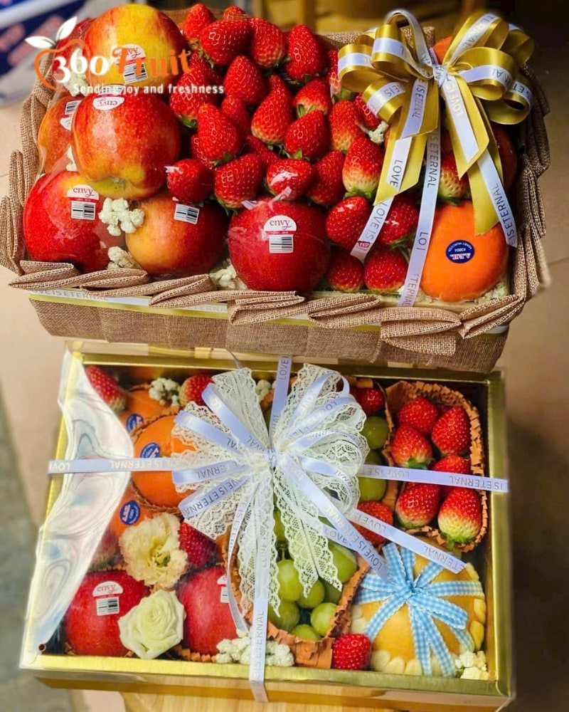 Hộp quà trái cây tặng thôi nôi
